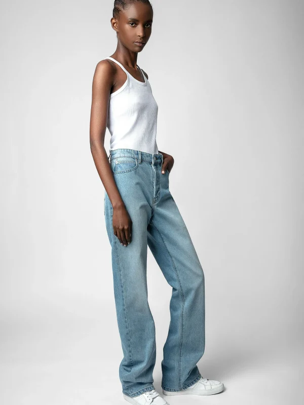 Zadig&Voltaire Evy Jeans Light blue Shop