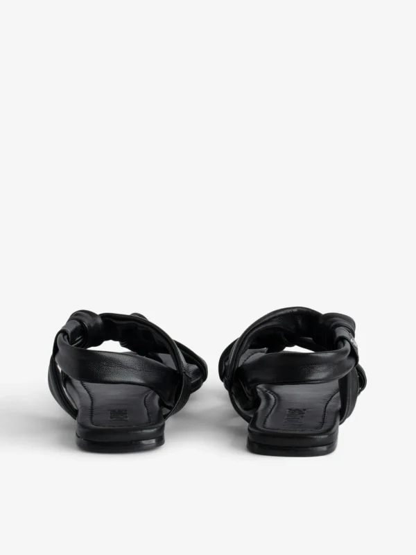 Zadig&Voltaire Forget Me Knot Sandals Black Clearance