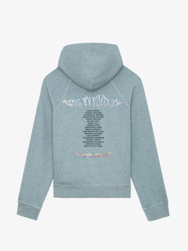 Zadig&Voltaire Georgy Concert Diamanté Hoodie Glacier Cheap