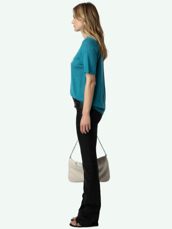 Zadig&Voltaire Ida Diamante Amour Cashmere Sweater Aqua Online
