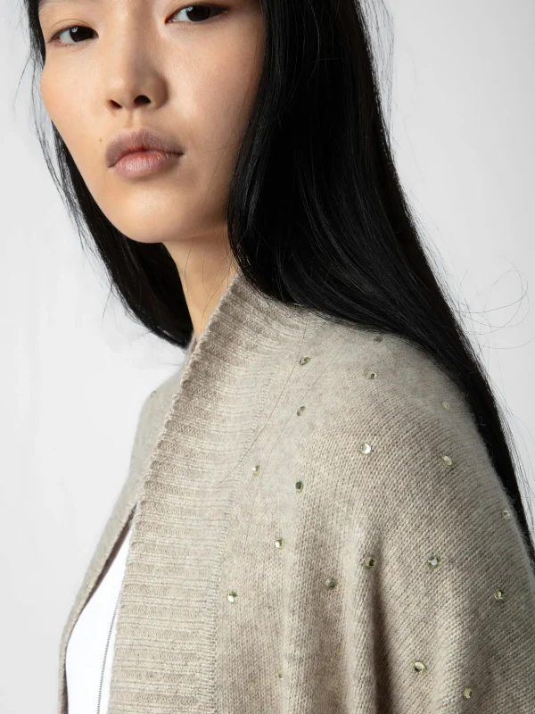 Zadig&Voltaire Indiany Cashmere Gilet Light beige Online
