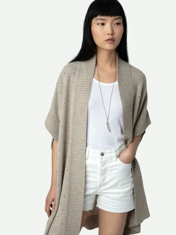 Zadig&Voltaire Indiany Cashmere Gilet Light beige Online
