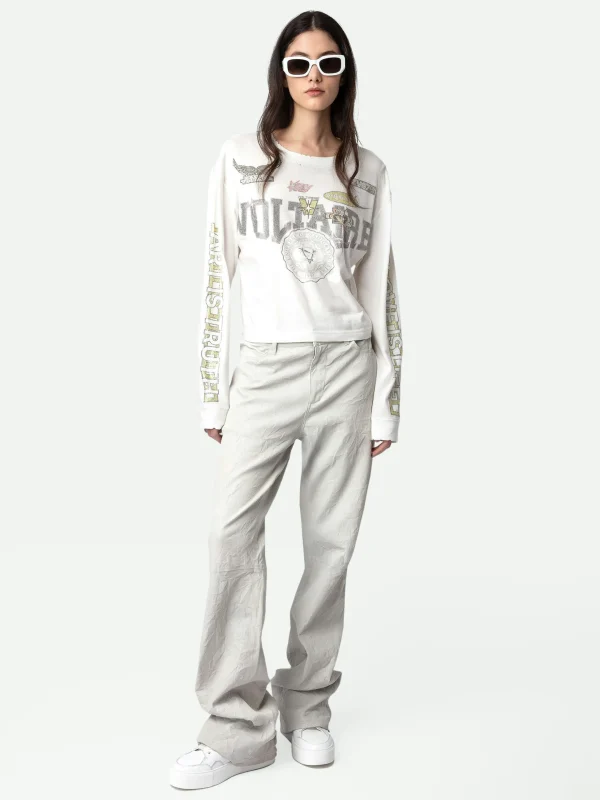 Zadig&Voltaire Iona Voltaire Diamanté T-shirt Judo Cheap