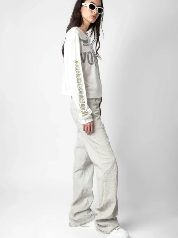 Zadig&Voltaire Iona Voltaire Diamanté T-shirt Judo Cheap
