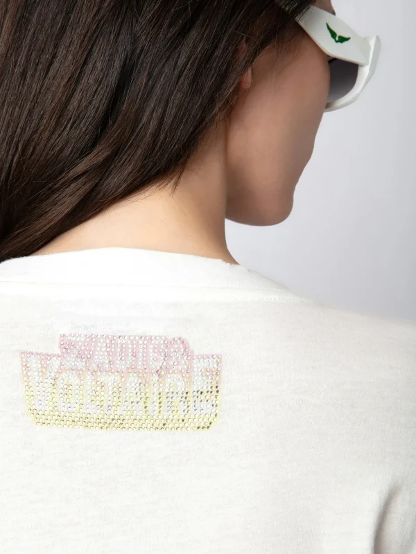 Zadig&Voltaire Iona Voltaire Diamanté T-shirt Judo Cheap