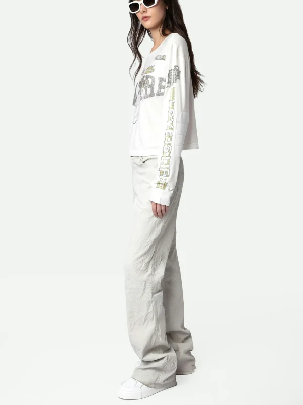 Zadig&Voltaire Iona Voltaire Diamanté T-shirt Judo Cheap