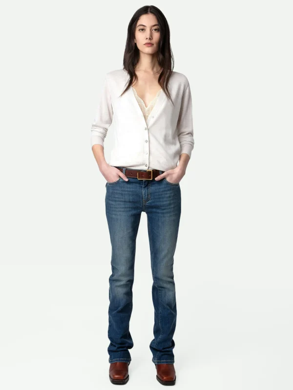 Zadig&Voltaire Jemmy Jewel Cardigan Neige Discount