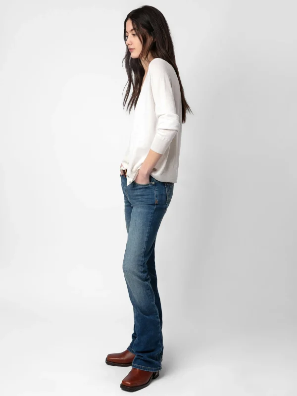 Zadig&Voltaire Jemmy Jewel Cardigan Neige Discount