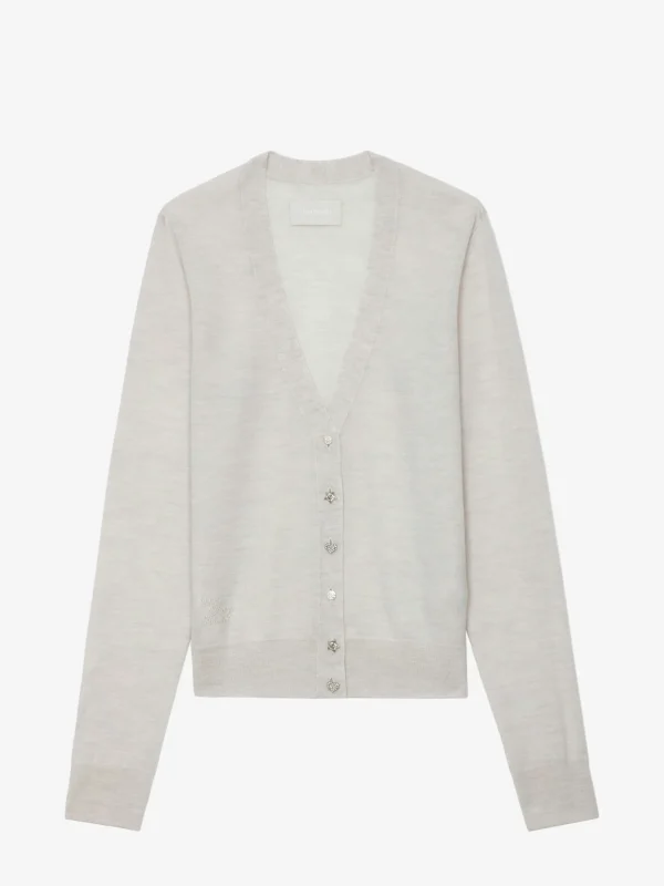 Zadig&Voltaire Jemmy Jewel Cardigan Neige Discount
