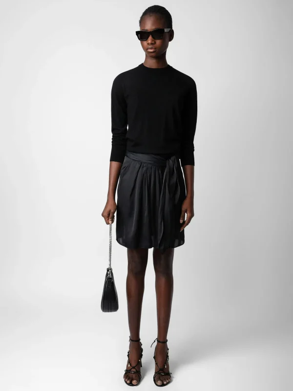 Zadig&Voltaire Joji Satin Skirt Black Best