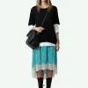 Zadig&Voltaire Joslin Silk Skirt Aqua Cheap