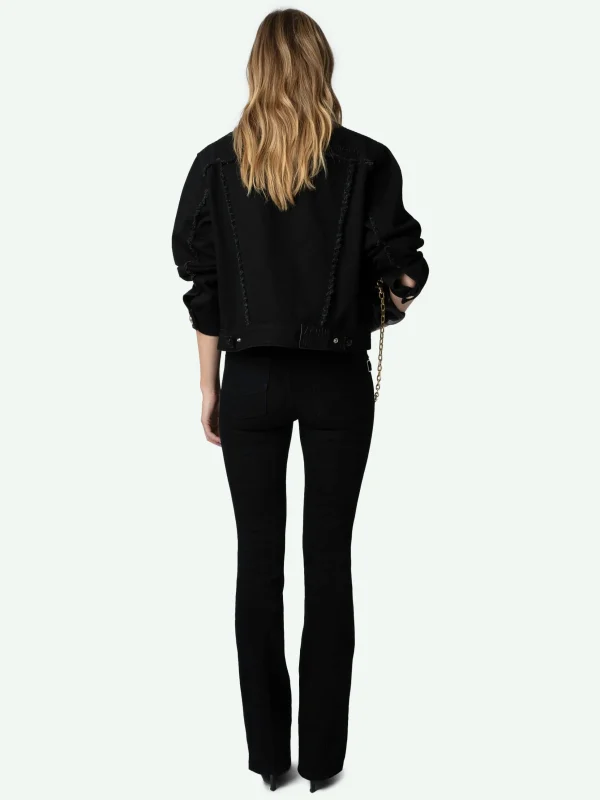 Zadig&Voltaire Kaely Denim Jacket Black Cheap