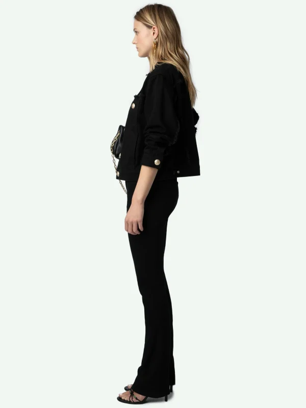 Zadig&Voltaire Kaely Denim Jacket Black Cheap