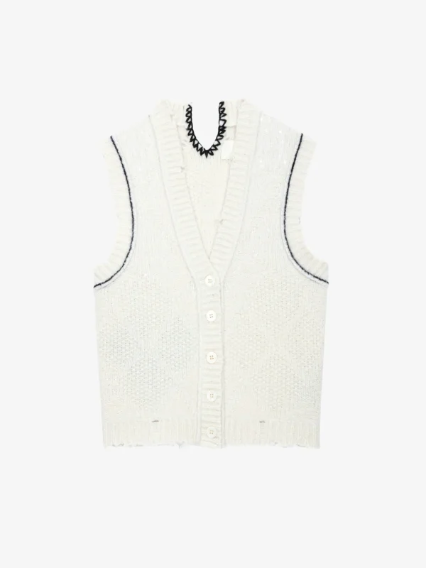 Zadig&Voltaire Karry Cardigan Ecru Shop
