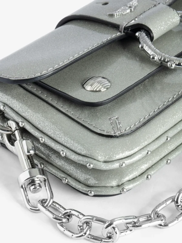Zadig&Voltaire Kate Metallic Wallet Bag Silver Store