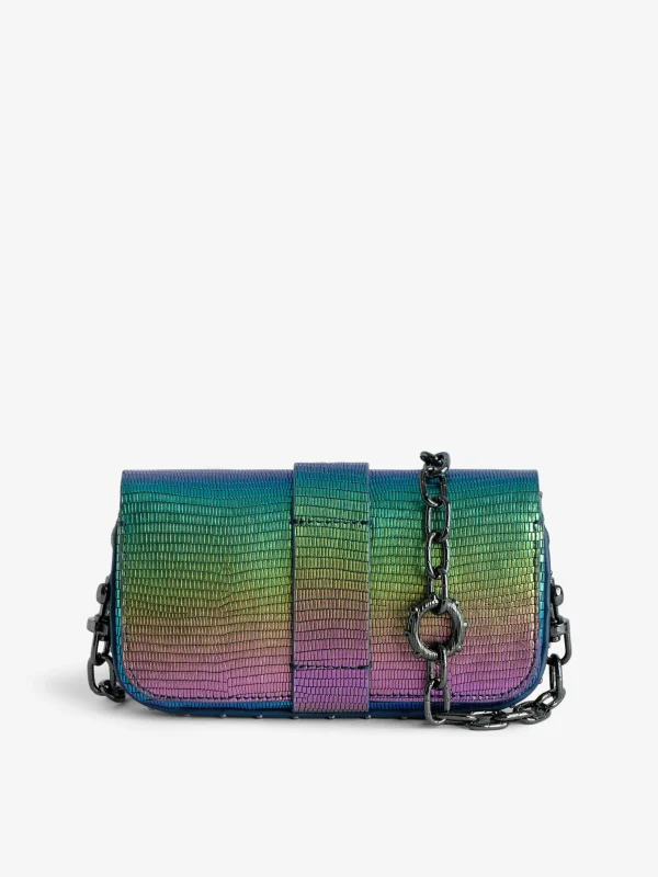 Zadig&Voltaire Kate Wallet Embossed Metallic Bag Rainbow Best