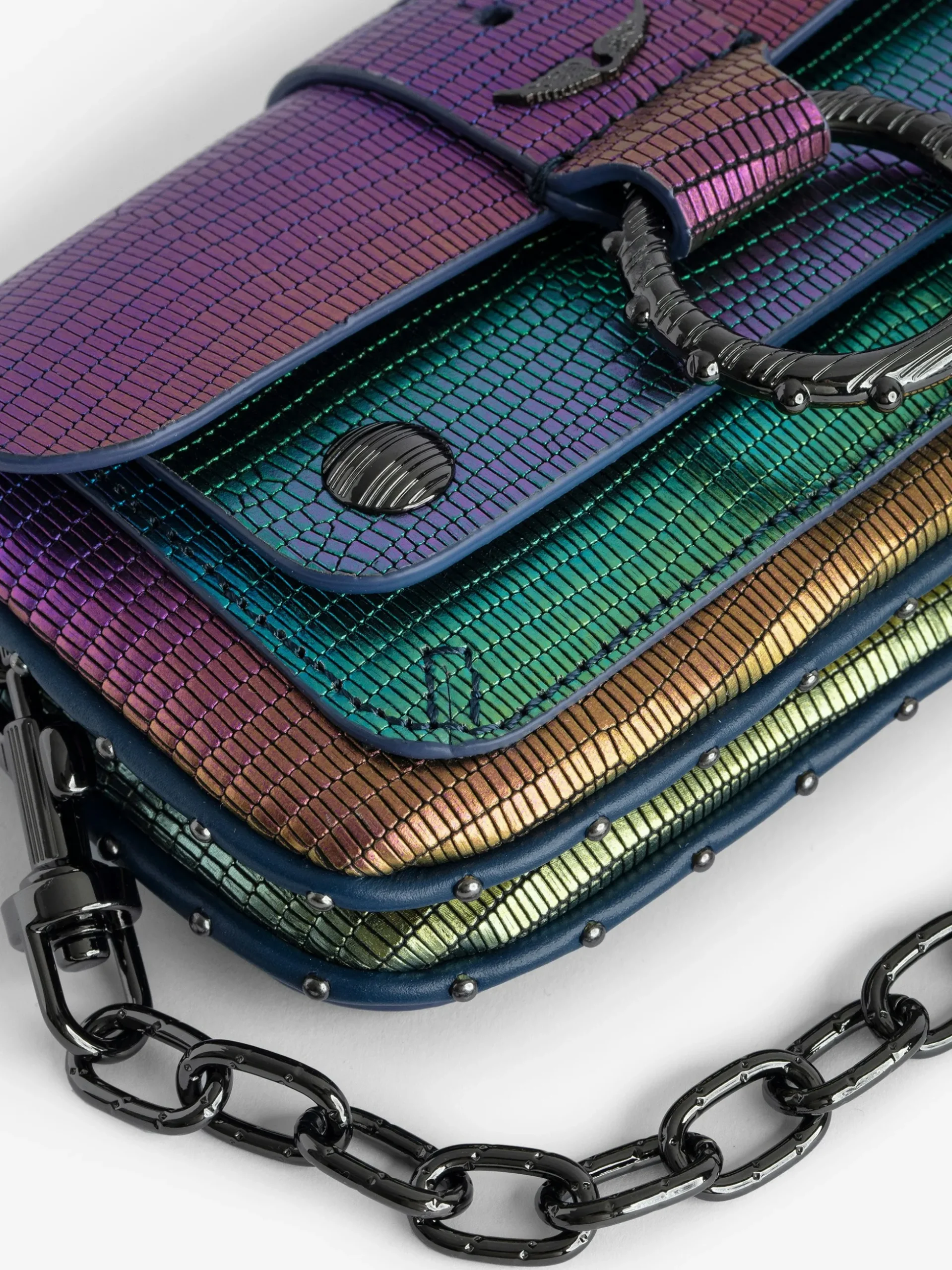 kate_wallet_embossed_metallic_bag_3.webp Zadig&Voltaire Kate Wallet Embossed Metallic Bag Rainbow Best