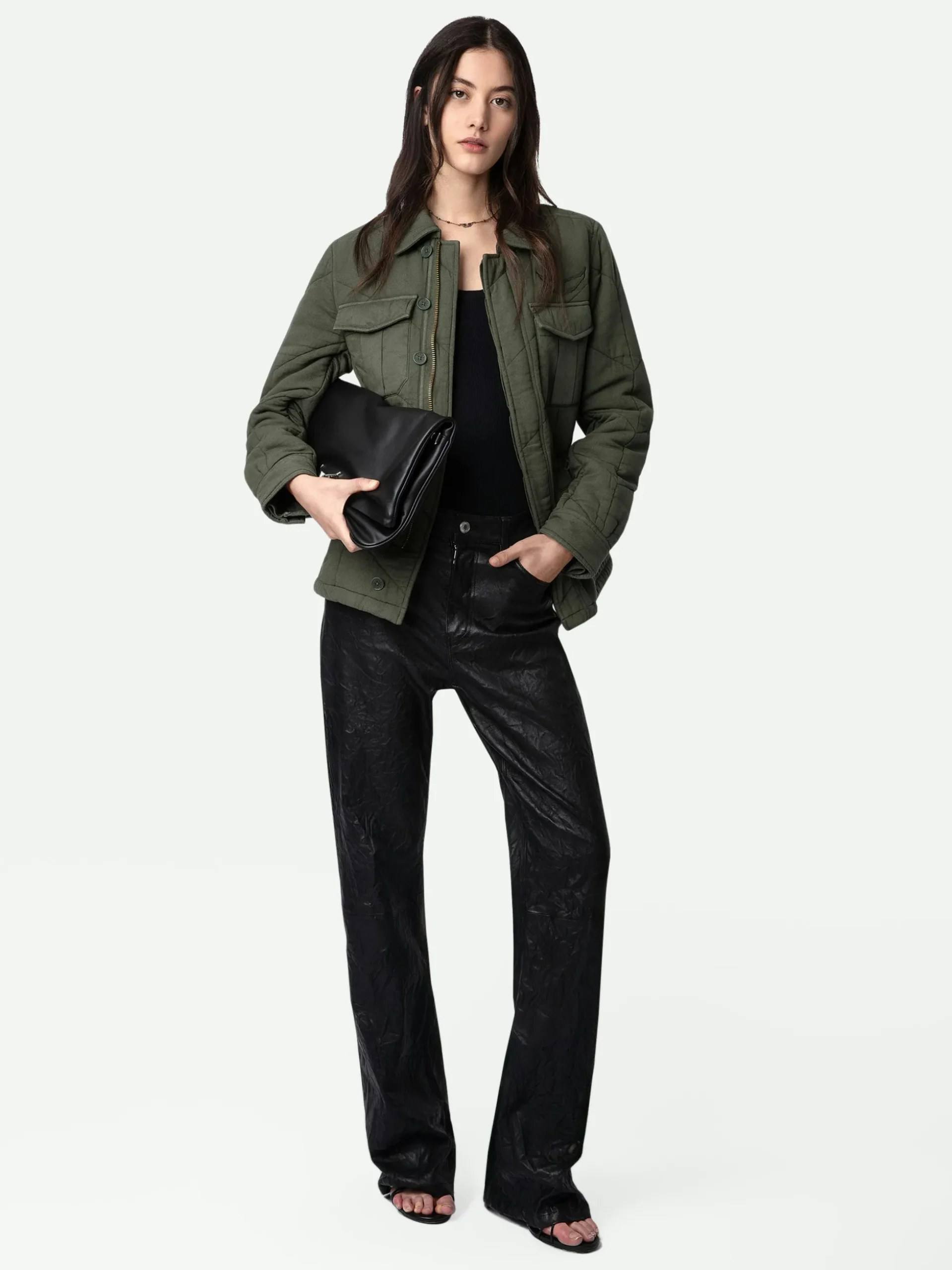 kayak_jacket_0.webp Zadig&Voltaire Kayak Jacket Kaki Fashion