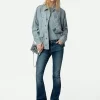 Zadig&Voltaire Kid Linen Jacket Glacier Hot
