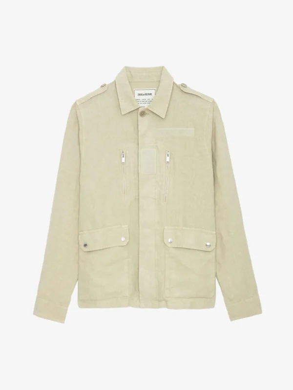Zadig&Voltaire Kido Linen Jacket Light beige Shop