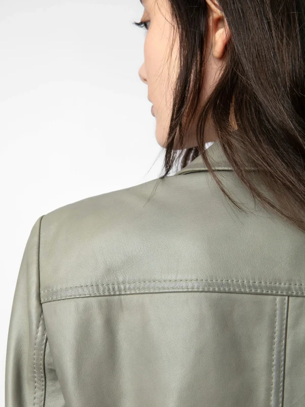 Zadig&Voltaire Liams Leather Jacket Treillis Best
