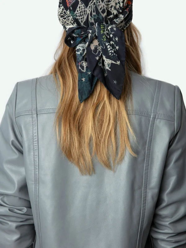 Zadig&Voltaire Litchi Leather Jacket Iron Best Sale