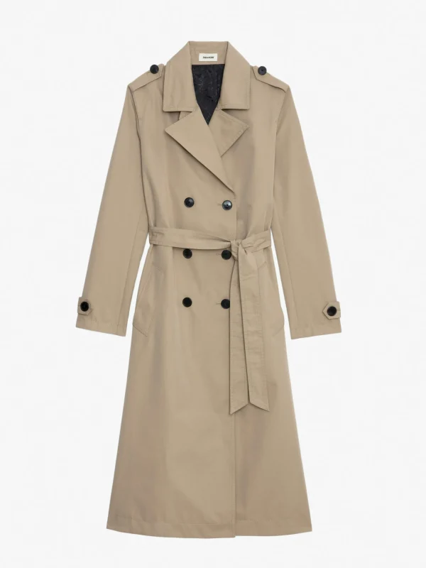 Zadig&Voltaire Mandy Trench Coat Latte Sale