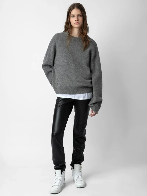 Zadig&Voltaire Marko Sweater Gris moyen Fashion