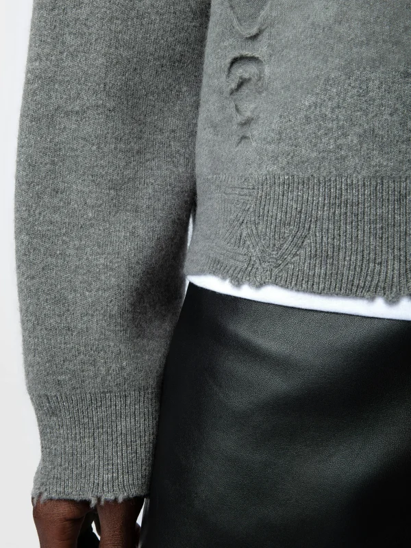 Zadig&Voltaire Marko Sweater Gris moyen Fashion