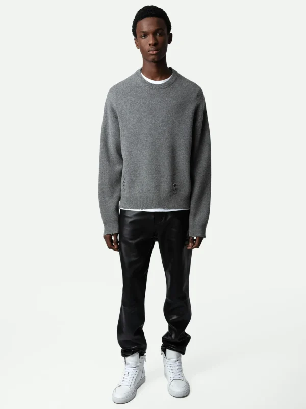 Zadig&Voltaire Marko Sweater Gris moyen Fashion