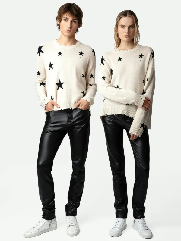 Zadig&Voltaire Markus Stars Cashmere Sweater Sugar Online