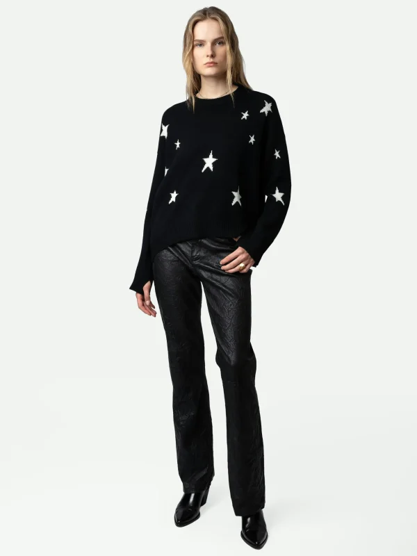 Zadig&Voltaire Markus Stars Cashmere Sweater Black Hot