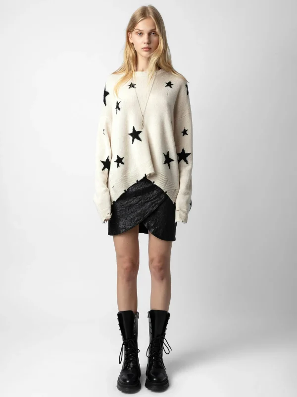 Zadig&Voltaire Markus Stars Cashmere Sweater Sugar Online