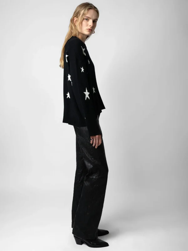 Zadig&Voltaire Markus Stars Cashmere Sweater Black Hot