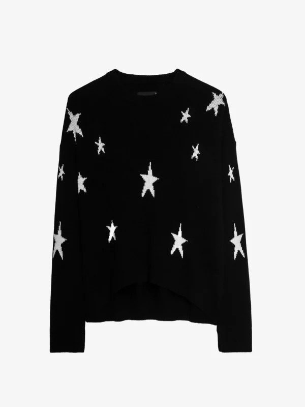 Zadig&Voltaire Markus Stars Cashmere Sweater Black Hot
