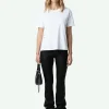 Zadig&Voltaire Marta Studded T-shirt White Clearance