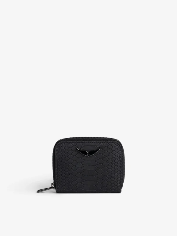 Zadig&Voltaire Mini ZV Soft Savage Wallet Black Shop