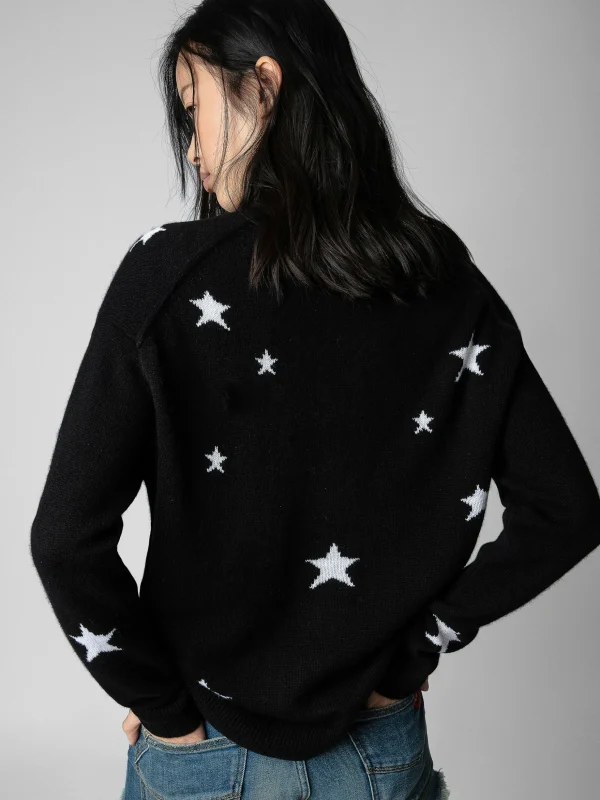 Zadig&Voltaire Mirka Stars Cardigan Cashmere Black Online