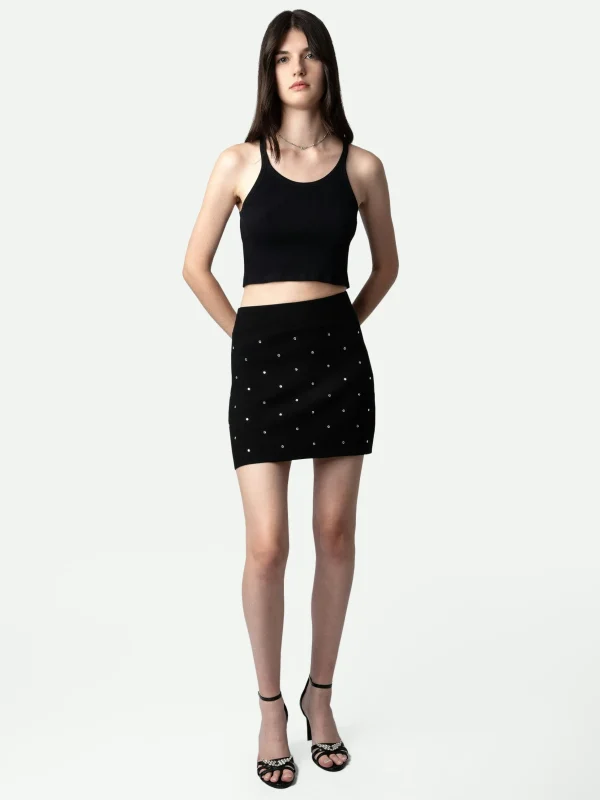 Zadig&Voltaire Mitty Diamanté Skirt Black Sale