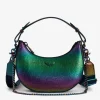 Zadig&Voltaire Moonrock Metallic Embossed Bag Rainbow Outlet