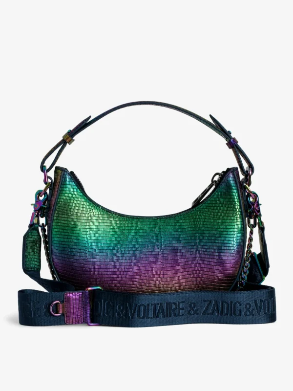 Zadig&Voltaire Moonrock Metallic Embossed Bag Rainbow Outlet