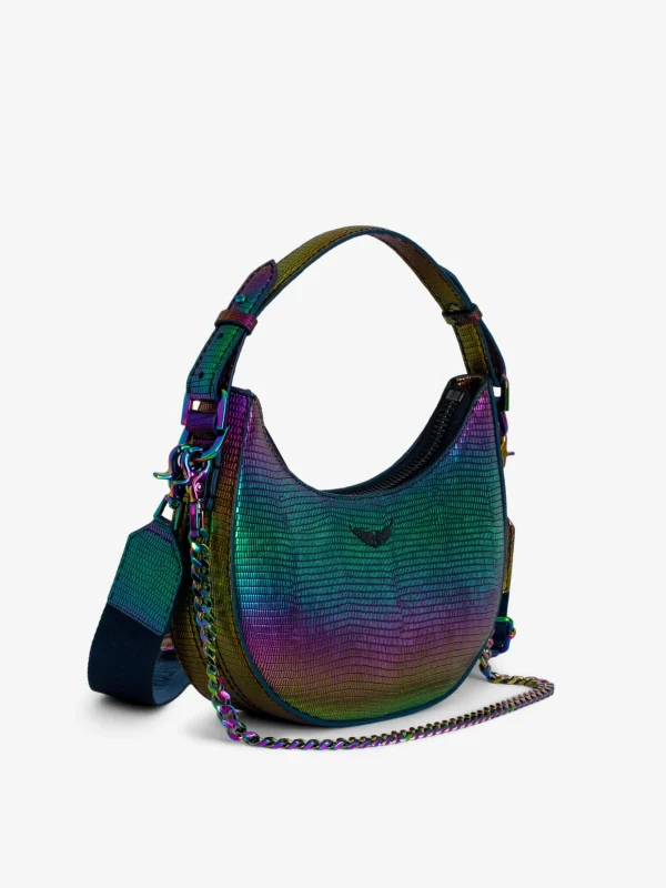 Zadig&Voltaire Moonrock Metallic Embossed Bag Rainbow Outlet