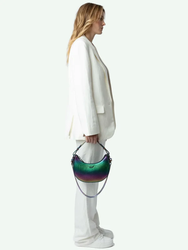 Zadig&Voltaire Moonrock Metallic Embossed Bag Rainbow Outlet