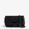 Zadig&Voltaire Nano Soft Savage Rock Clutch Black Best Sale