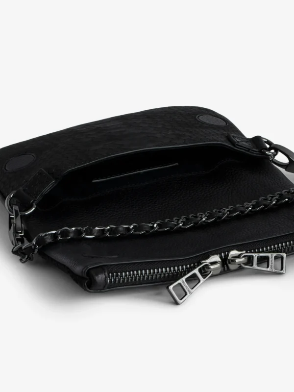 Zadig&Voltaire Nano Soft Savage Rock Clutch Black Best Sale