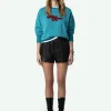 Zadig&Voltaire Oscar Amour Sweatshirt Aqua Cheap