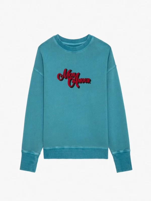 Zadig&Voltaire Oscar Amour Sweatshirt Aqua Cheap