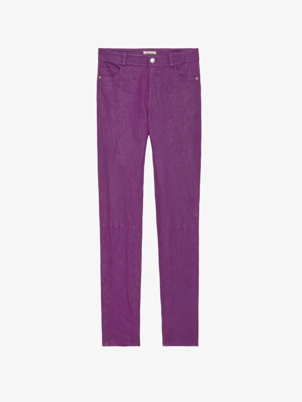 Zadig&Voltaire Phlame Crinkled Leather Pants Goa Sale