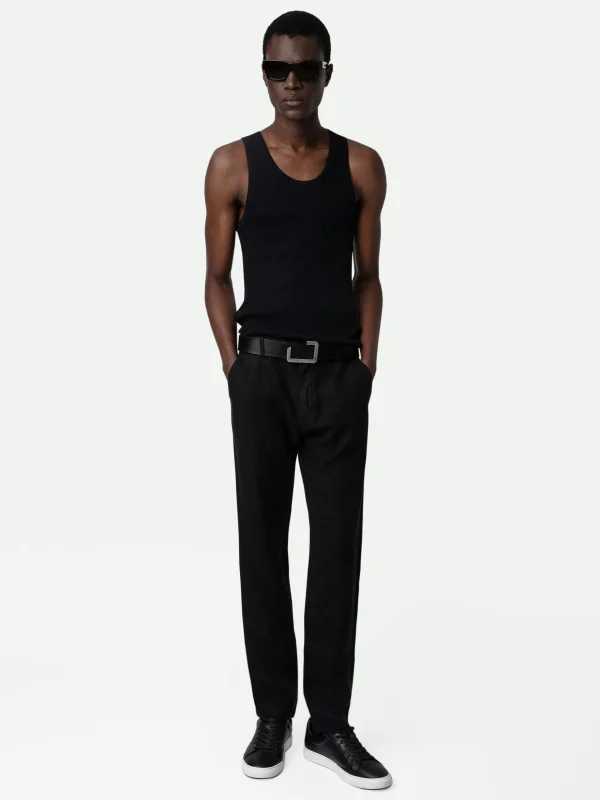 Zadig&Voltaire Pierce Linen Pants Black Best Sale