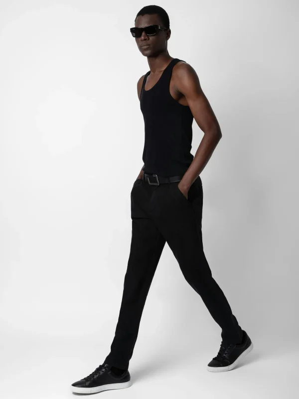 Zadig&Voltaire Pierce Linen Pants Black Best Sale